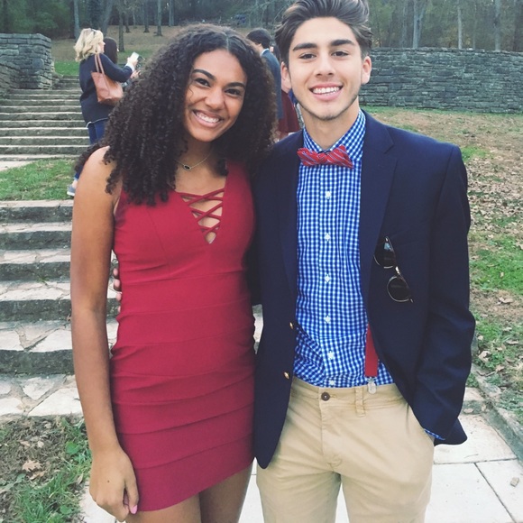 Red/Maroon Dress - Picture 3 of 3